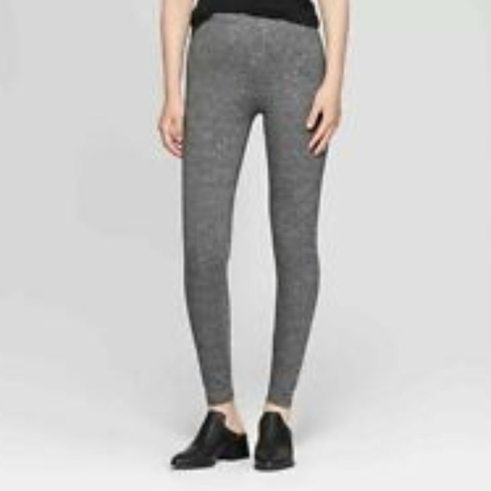 Xhilaration Women's Solid Heather Gray Super Soft Leggings Size M